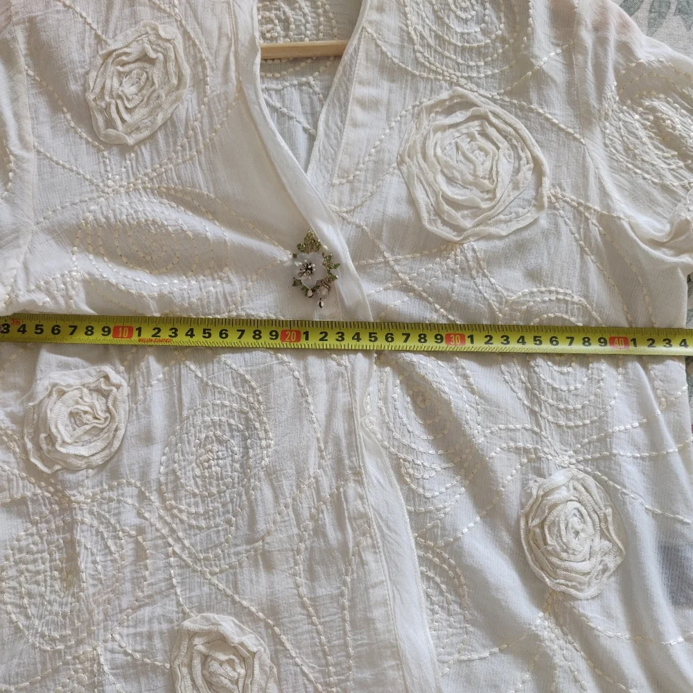 Manan Light Cotton Summer Roses Jacket - Picture 9 of 10